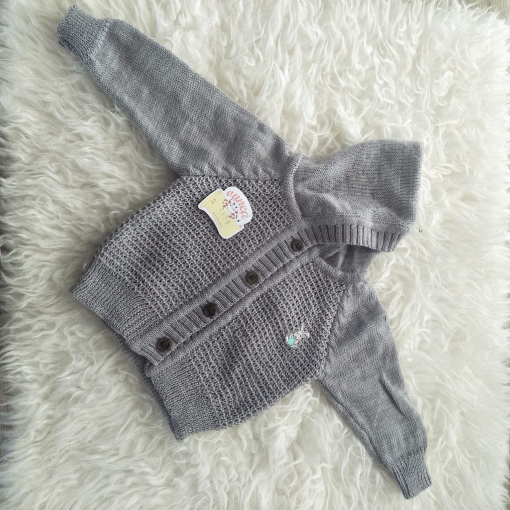 Jaket Bayi Rajut Onnea Warna Topi Laki Perempuan-37