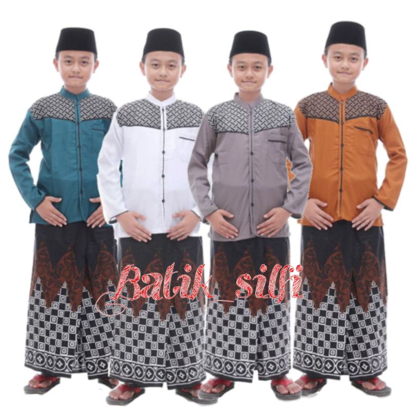 Baju Koko anak Laki Laki umur 7-13 Tahun/Pakaian muslim anak laki laki/Busana muslim anak laki laki/