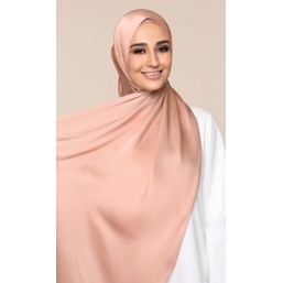 Dior Silk Pashmina Premium Panjang 180X75 Hijab Pasmina Satin Polos No Textured Pashmina Mewah Kekinian