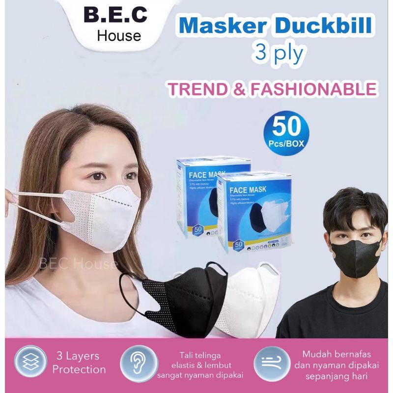 MASKER DUCKBILL 50pcs
