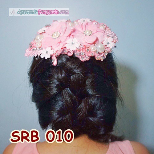 [SIAP KIRIM] HEADPIECE PERNIKAHAN AKSESORIS BRIDAL WEDDING SIRKAM PINK SRB010