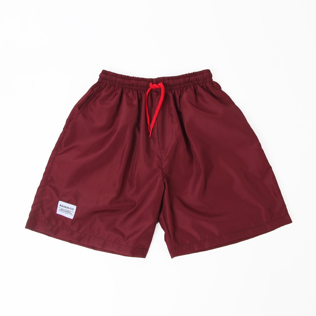 Raokin Celana Pendek Pria Boardshort Distro Maroon