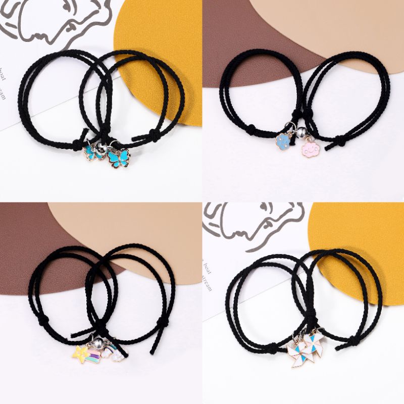SEPASANG GELANG MAGNET COUPLE SAHABAT/KEKASIH 2PCS/SET