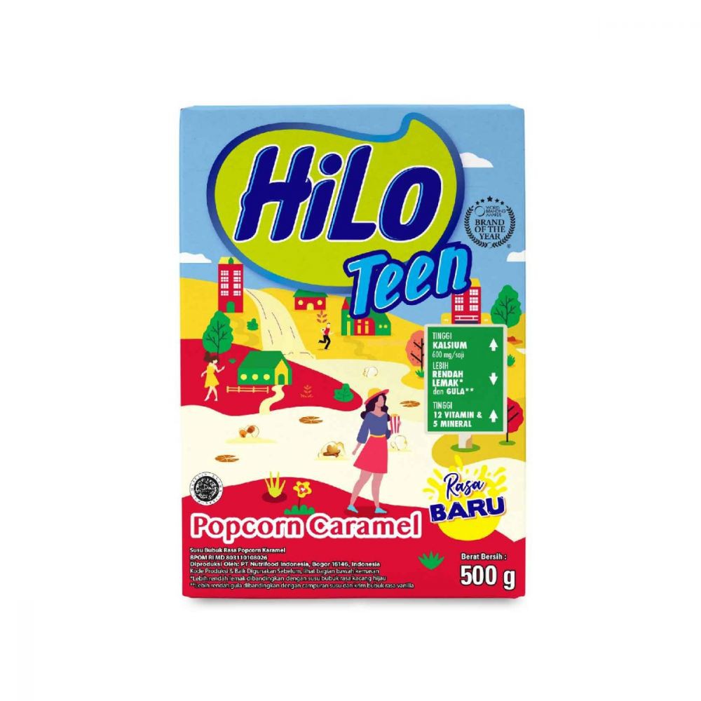 HILO TEEN POPCORN CARAMEL 500GR