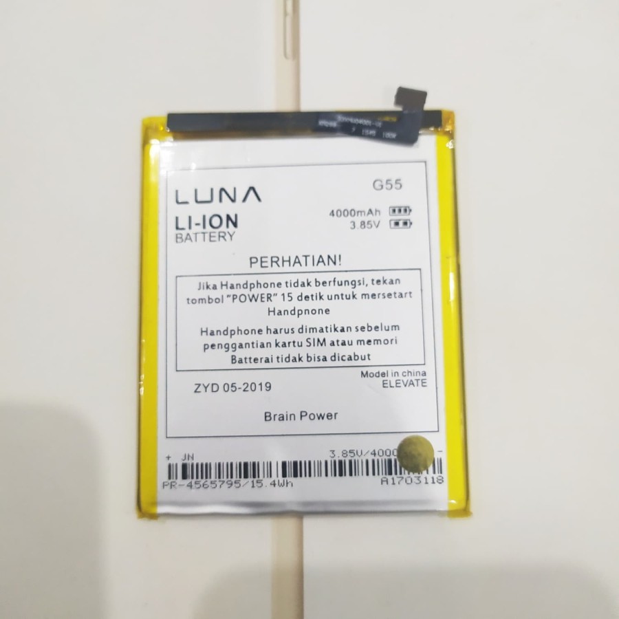 Batre Battre Baterai Type LUNA G55 Original MEIZU M3 NOTE