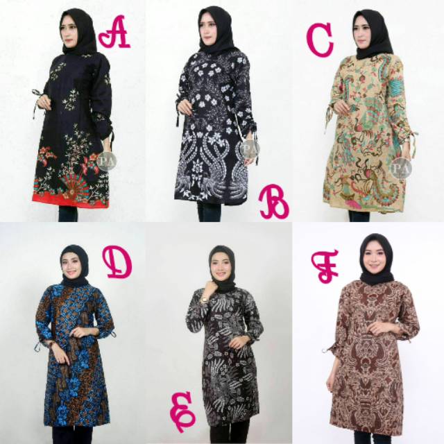 Tunik Batik Terlaris dengan Model Terbaruu