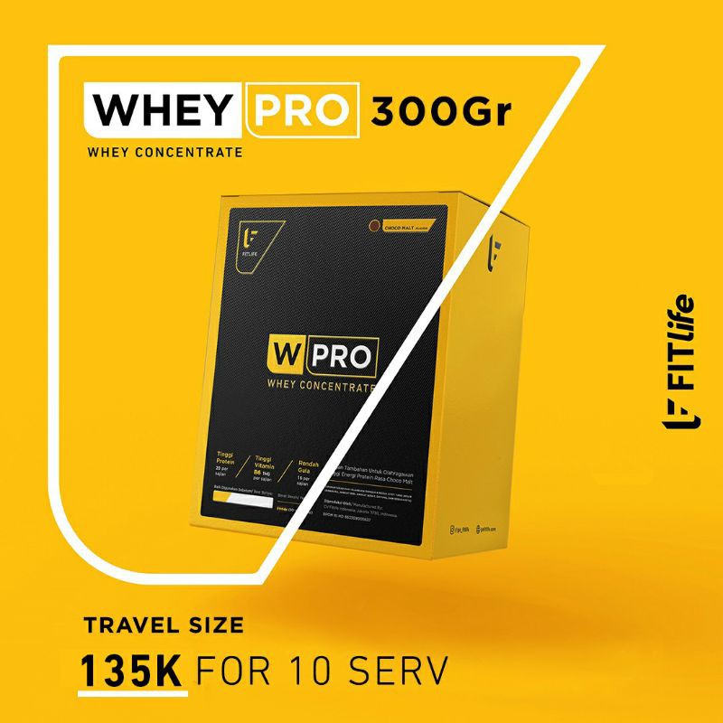 Fitlife Wpro Concentrate 300 Gram (10 Servings) BPOM Halal