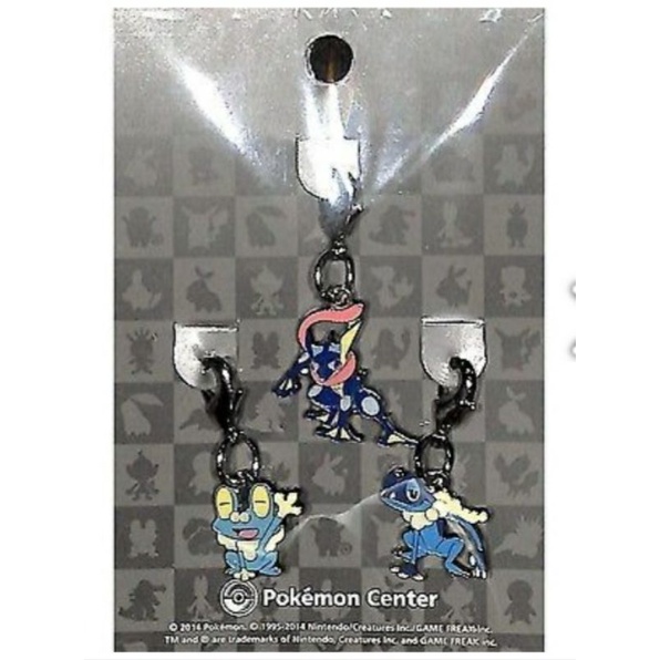 Pokemon Center Froakie Line Charm Set Froakie