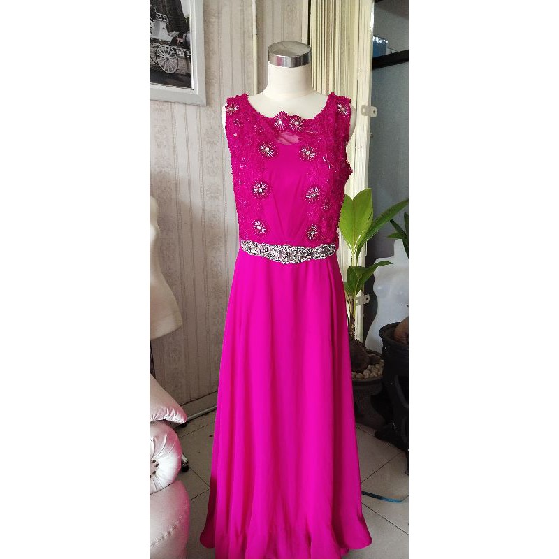 gaun pesta preloved/ gaun pesta fanta 008 ( Big Size)