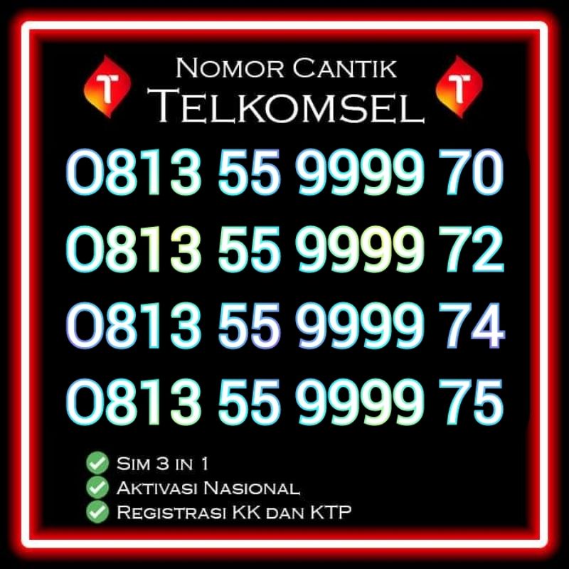nomor cantik nomor hoki 9999