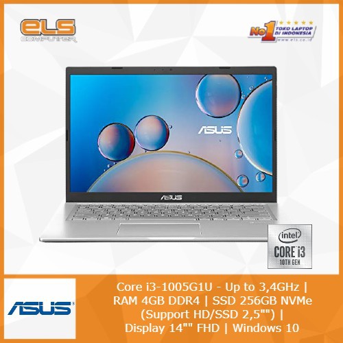 Asus VivoBook A416JA-FHD321 - Silver [i3 1005G1U-4GB-SSD