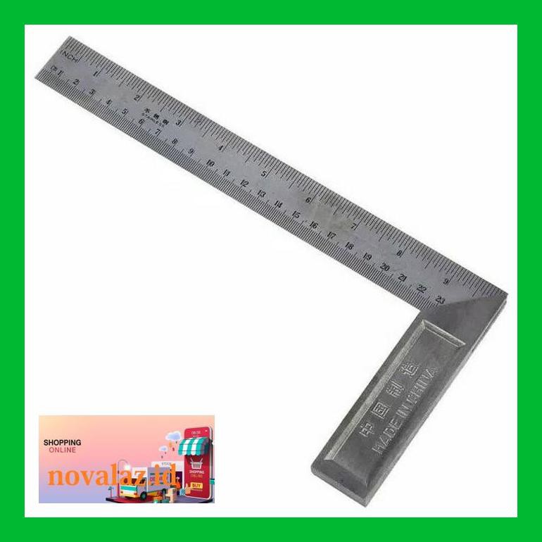 

Novnsa0S Siku Tukang 10" 25Cm Penggaris Tukang Angle Ruler 90 Derajat Diamond Lnov0Ast