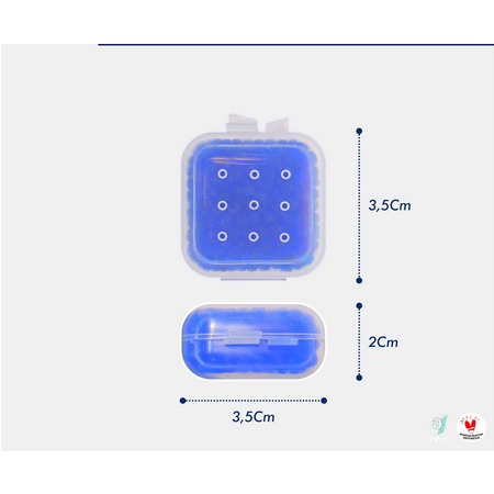 NunuLisaTan- SILICA GEL BIRU Silica Gel Plastic Box / Silica Gel Box Kotak Sepatu , Tas , Jaket , Pakaian Dan Elektronik