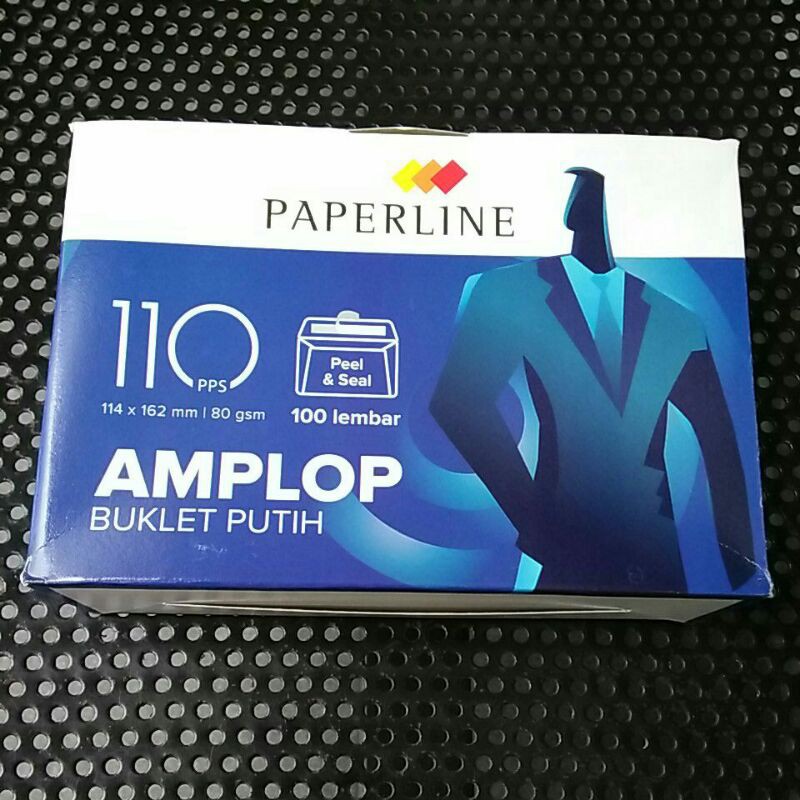 

amplop 110 pps putih ukuran 114x162mm isi 100lembar paperline