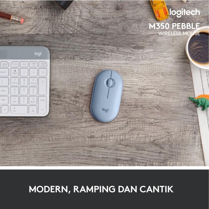 Logitech Pebble Wireless Bluetooth Mouse M350 - Blue
