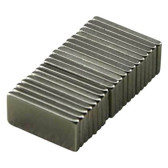 Taffware Strong Neodymium Magnet NdFeB N35 10 PCS - MAG1 - Silver