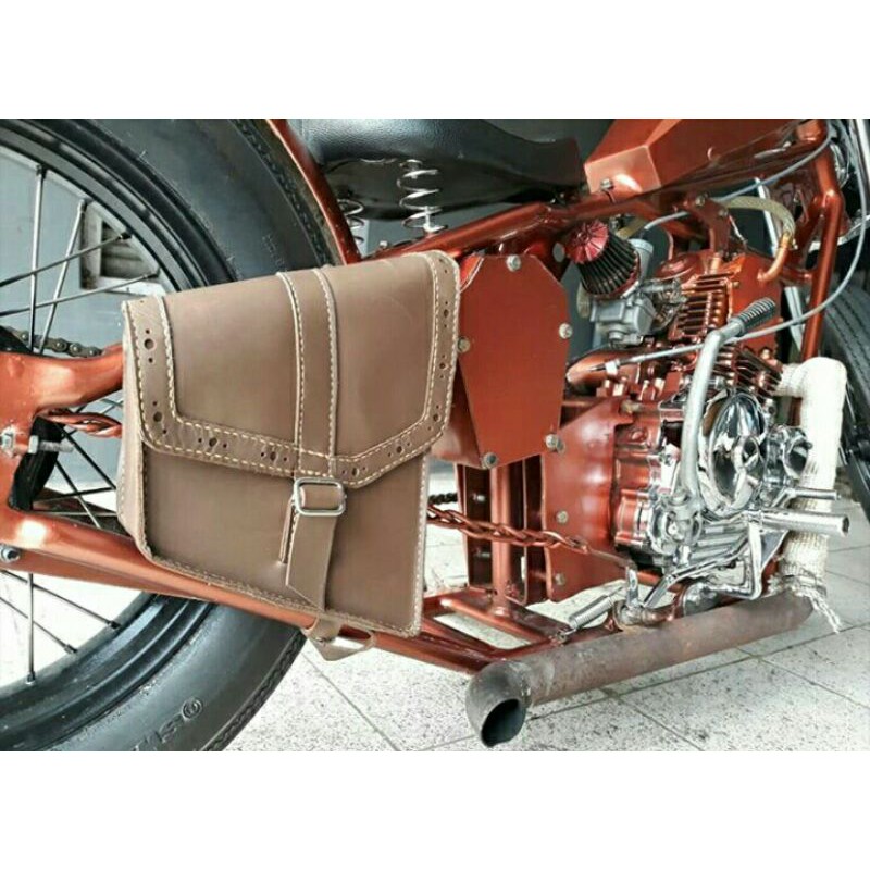 TBLZ – Chopper Bag Custom Kulit | Tas Motor Touring / Klasik | Aksesori Bikers Handmade