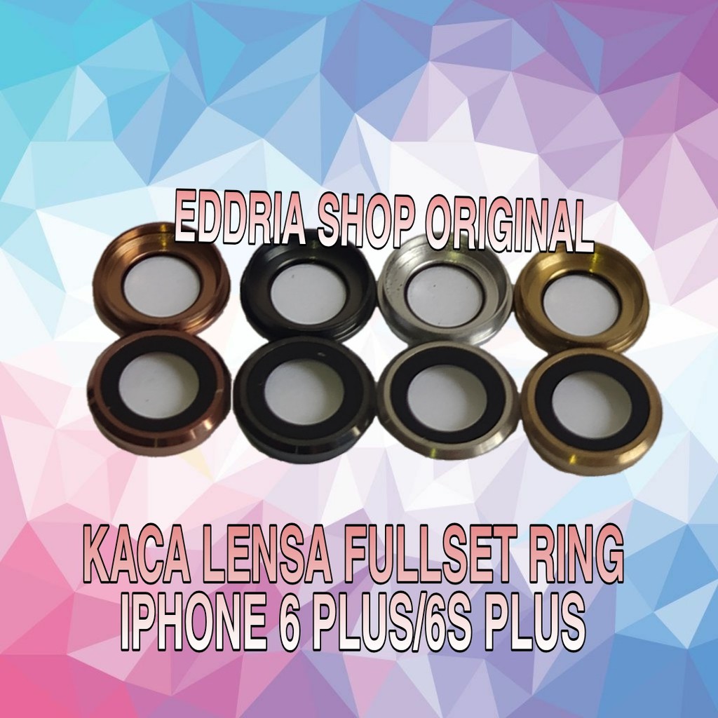 Fullset Ring Kaca Lensa Kamera Belakang 6 plus / 6s plus new ori