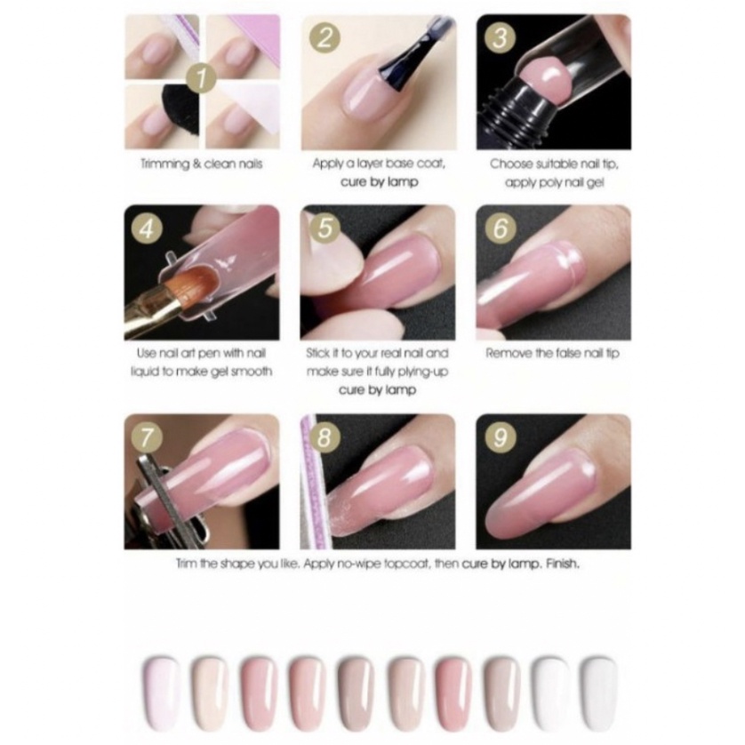 120pcs KUKU PALSU , Jepitan kuku Cetakan Kuku Extension PolyGel Fake nail banyak ukuran Dual Form KU018 KU014