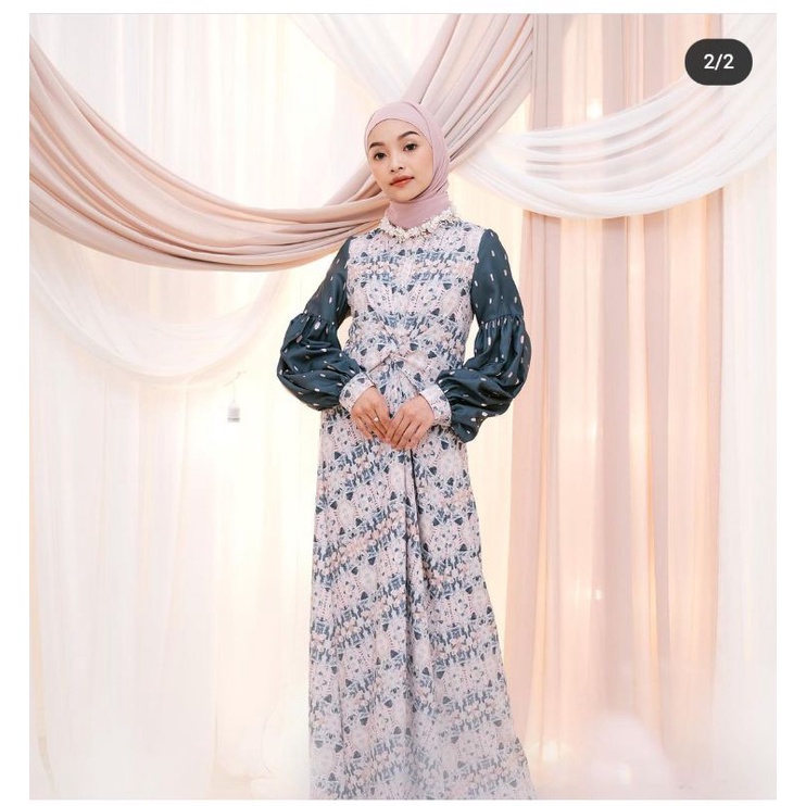 Tie Dye Dress Navy VANILLA HIJAB