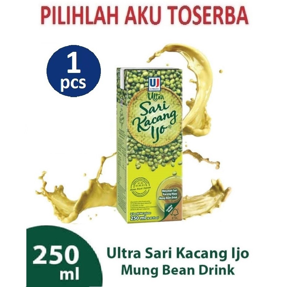 ULTRA SARI KACANG IJO 250 ml - ( HARGA SATUAN )