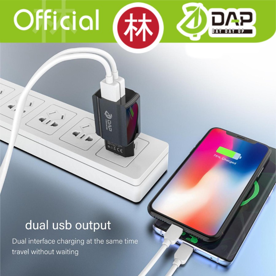 DAP D-CT2 Travel Charger Dual Port Output 2.4A