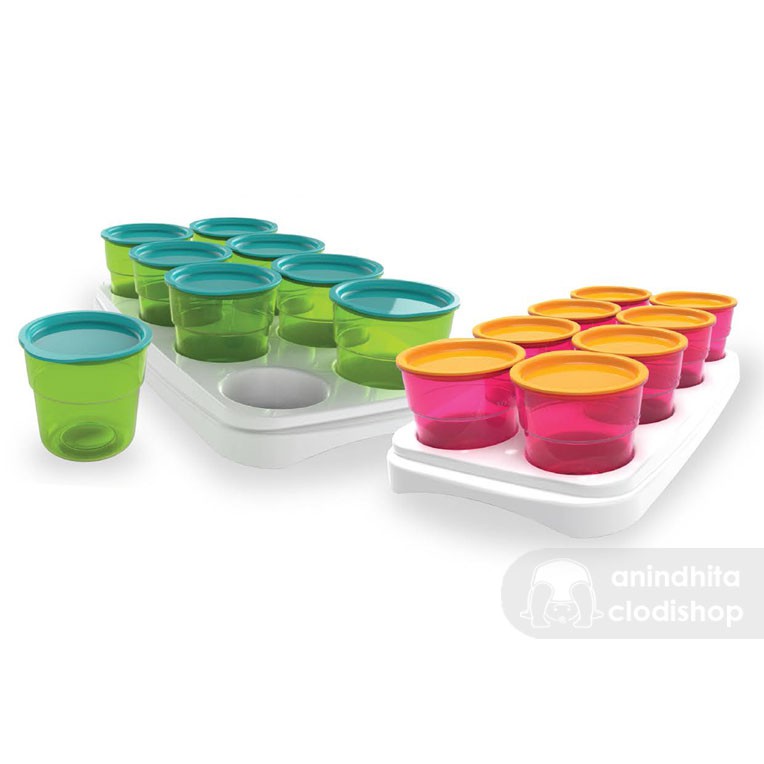 BABYSAFE Multiuse Food Containers 8in1 with Tray Freezer Cups Babycube