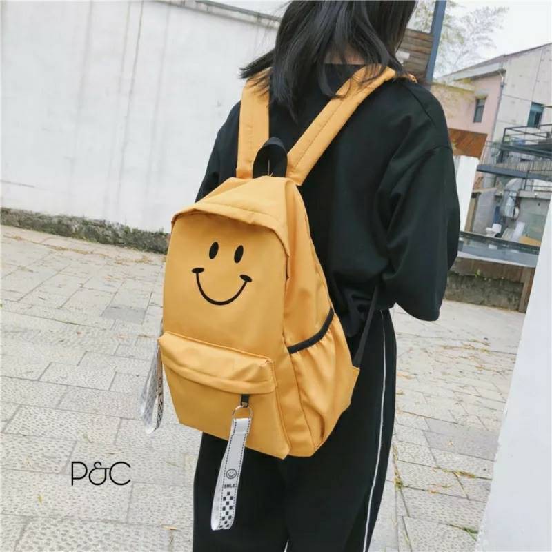 TAS RANSEL SMILE TAS BACKPACK WANITA