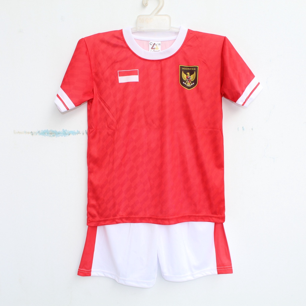 baju Jersey stelan anak timnas/Jersey baju bola timnas