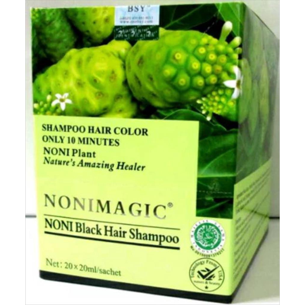 [2 SACHET Free Sarung tangan] NONI MAGIC NONI BLACK HAIR SHAMPOO / BSY NONI BLACK