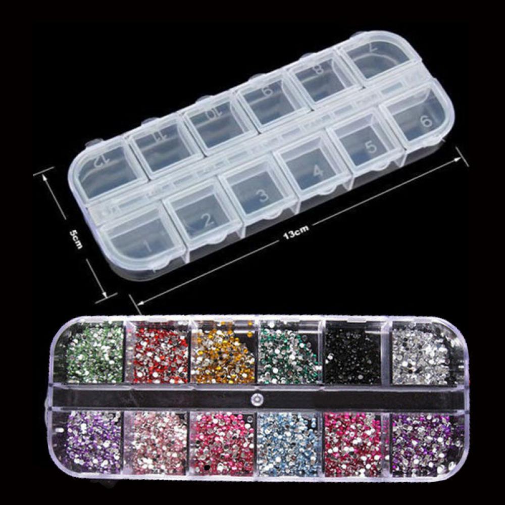 Preva 3600Pcs Nail Art Aneka Glitter DIY Dekorasi Tips Akrilik