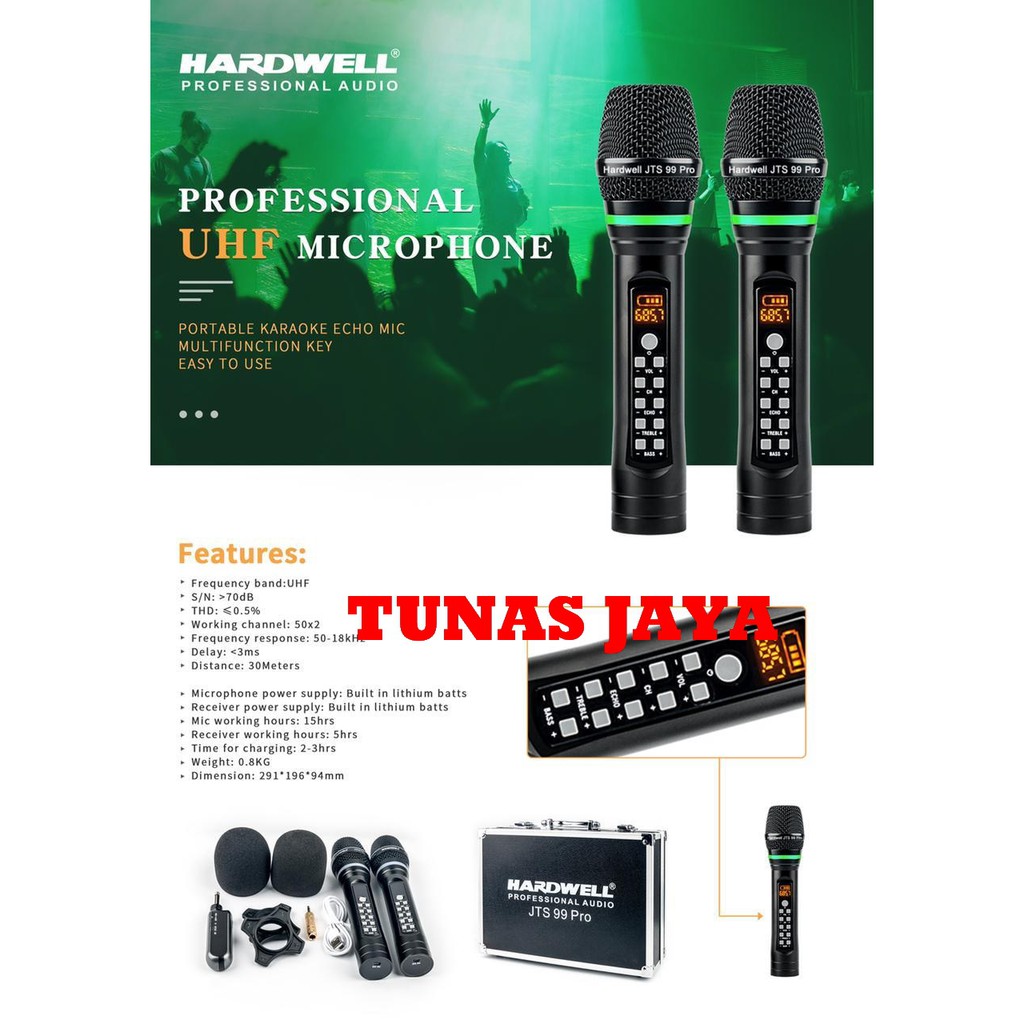 Mic Wireless HARDWELL JTS 99 PRO Original JTA99 PRO - JTS99PRO