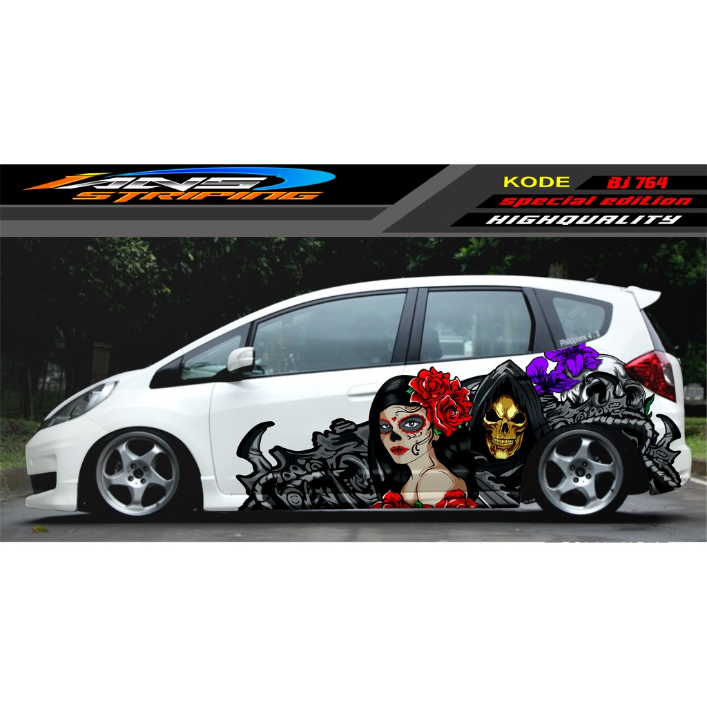 TERBARU STICKER MOBIL HONDA BRIO AGYA JAZZ AVANZA YARIS / DECAL STICKER MOBIL JAZZ / STIKER MOBIL