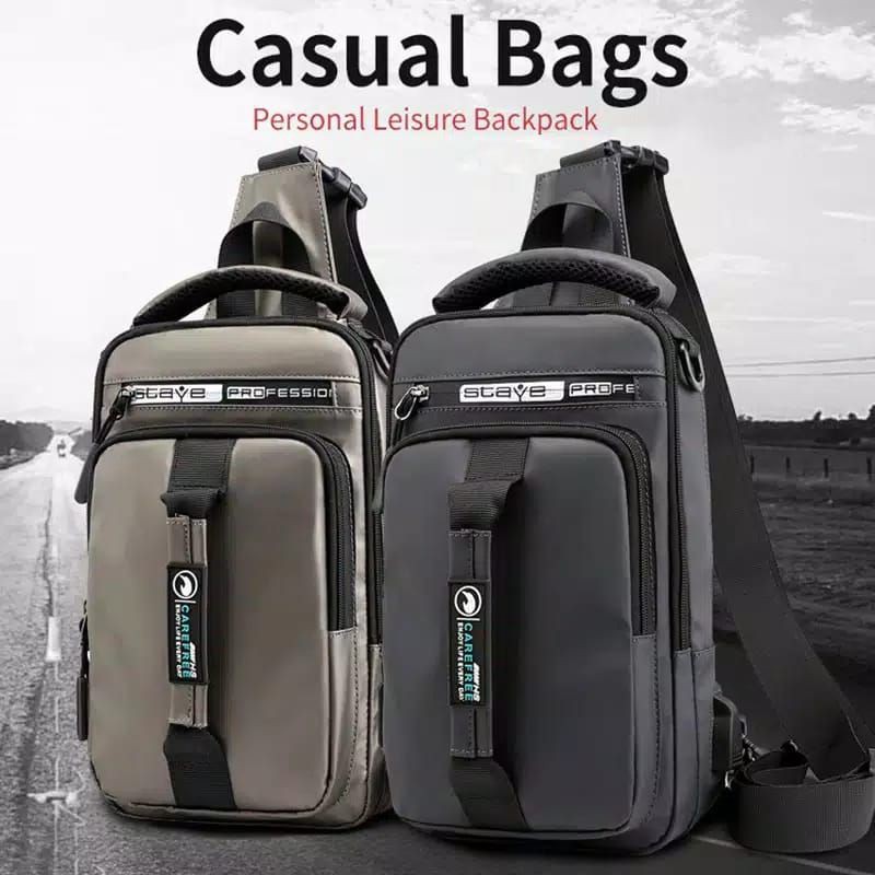 TAS SLEMPANG PRIA CASUAL SLEMPANG &amp; WAISTBAG