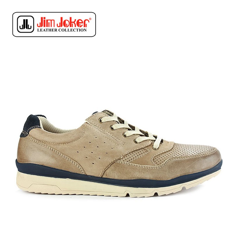 Sepatu Pria Jim Joker Dale 03 Beige Original