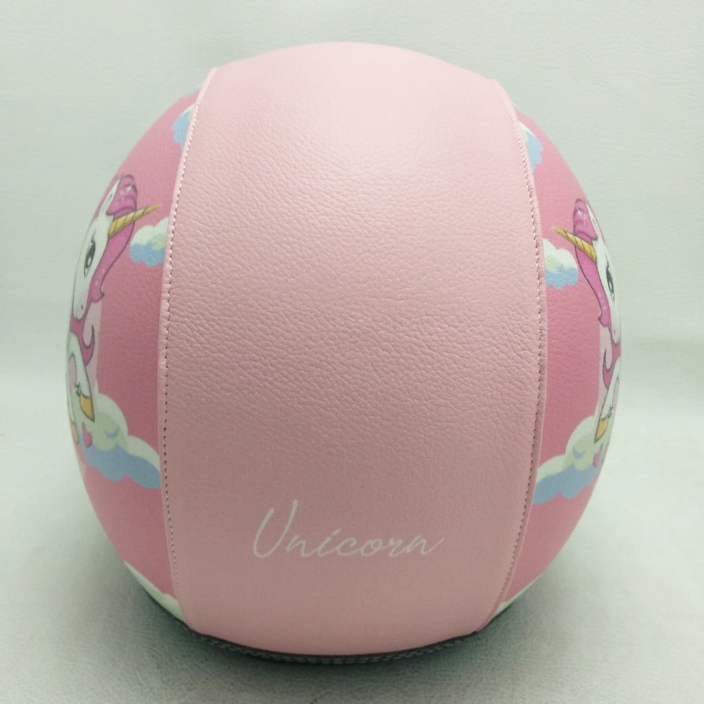 RK Helm Bogo Retro Kulit Dewasa/Anak-anak Kuda Poni Cute Unicorn Series Murah Free Tambah Nama