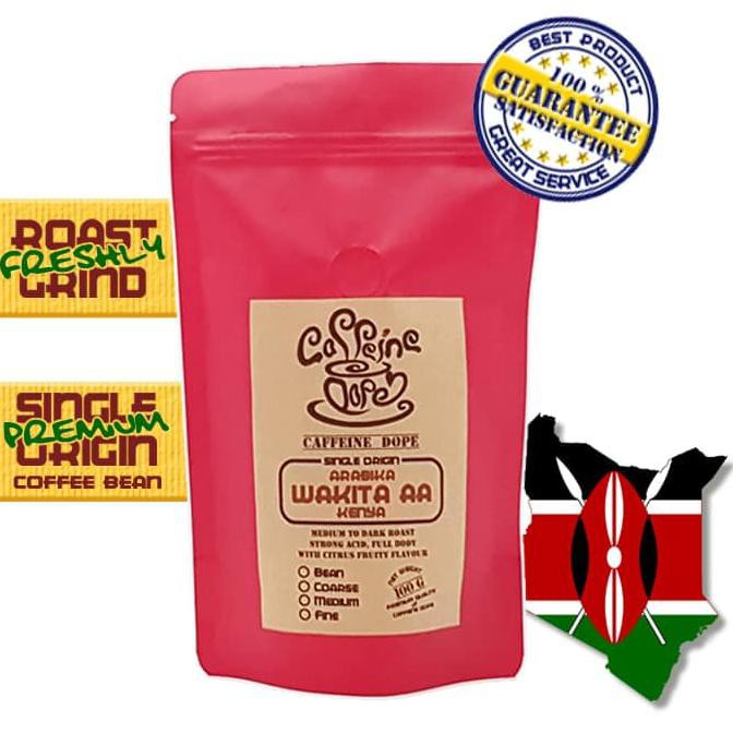 

Kopi Arabika Wakita AA Kenya 100 Gr - Bean/Biji & Ground/Bubuk - Bean - Biji