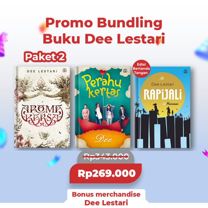 

PROMO!!! PAKET 2 PROMO BUNDLING BUKU DEE LESTARI TERMURAH