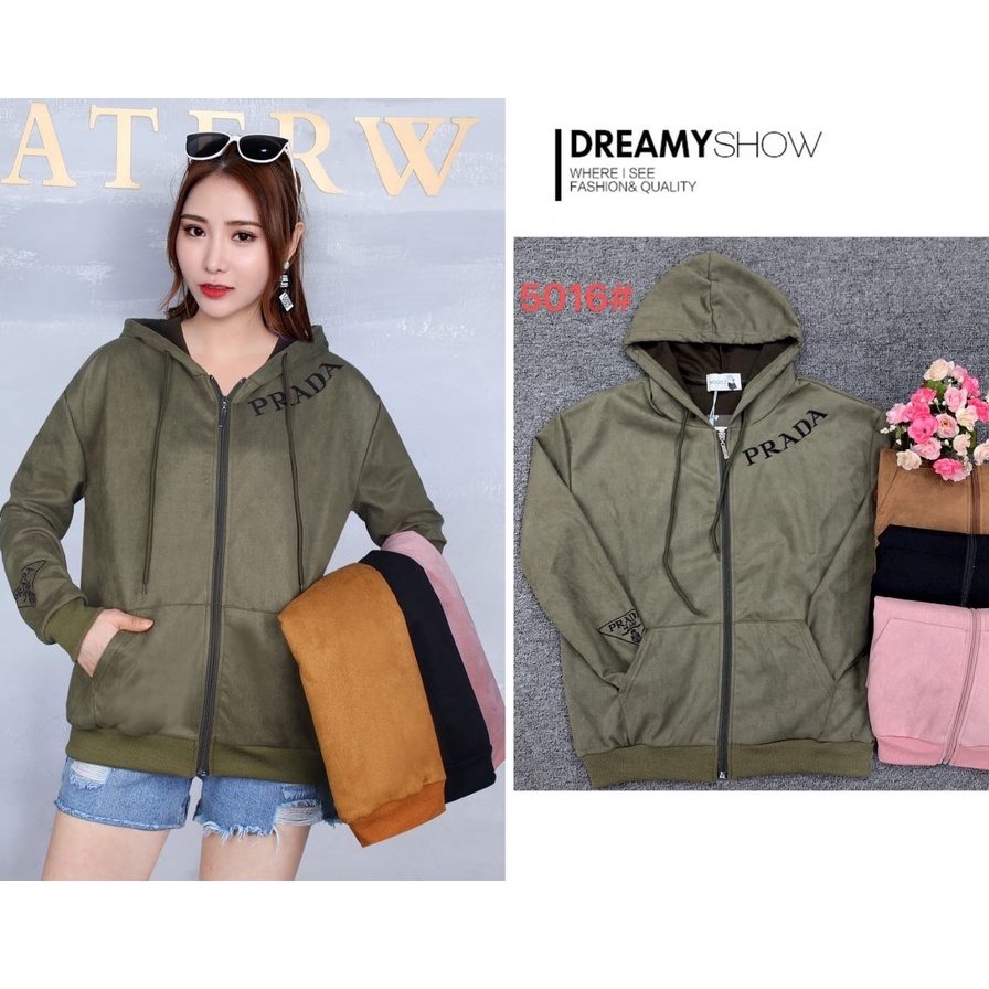 Jaket Suede Import Bordir Branded MOJO 5015-2