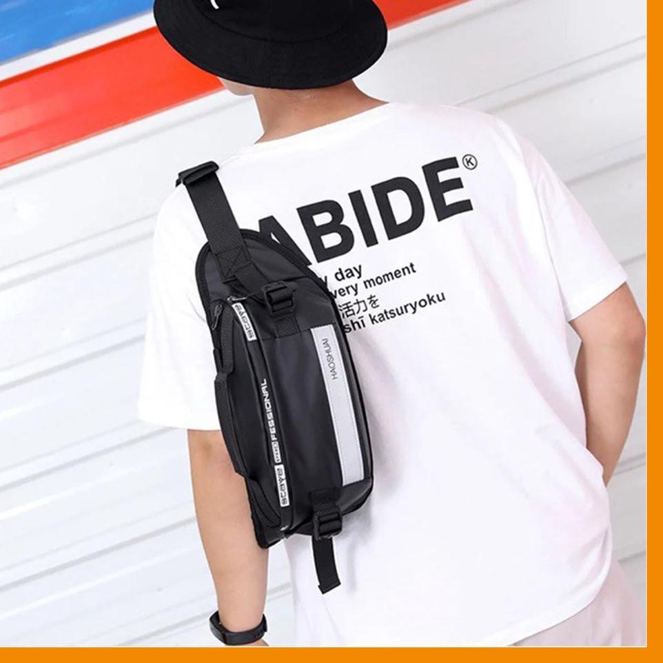 ➲ Waistbag Cowok Soulgate Tas Selempang Slempang Pinggang Laki Laki Sling Bag Dada Depan Anak Remaja