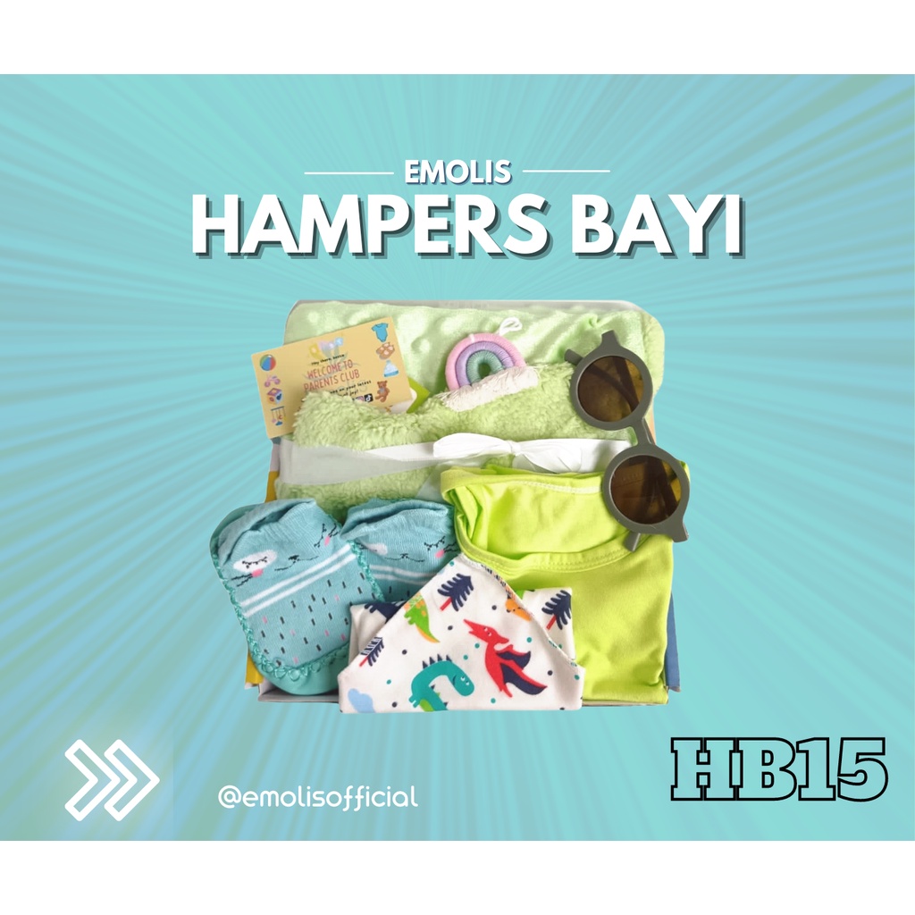 HB15 Hampers Bayi Newborn Baby Gift Emolis Kado Bayi Lahiran Unisex / Boy / Girl Perlengkapan Bayi Murah