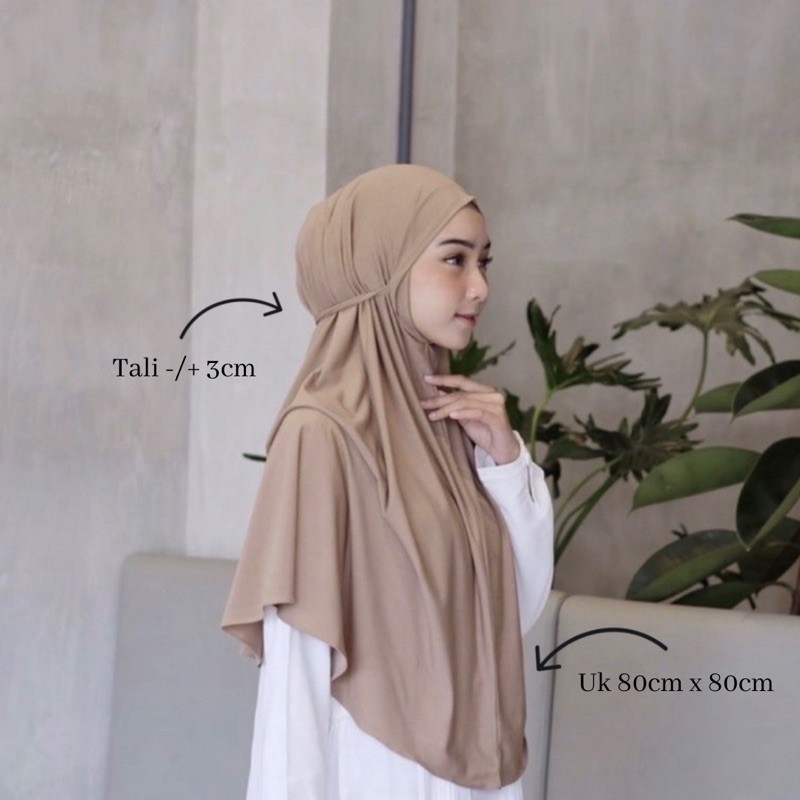 Hijab Instan Bergo Maryam Jersey Jumbo-1