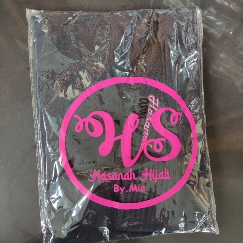 JILBAB INSTAN ASYA ORI HASANAH-HITAM