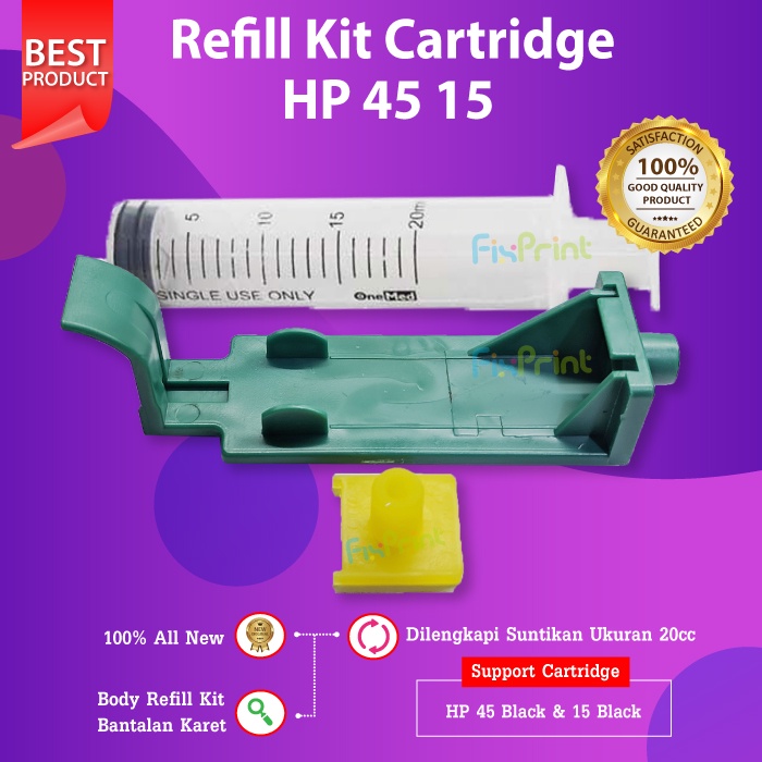 Penyedot Tinta Cartridge HP45 HP15 Refill Kit Tool Kit Hp 45 HP 15