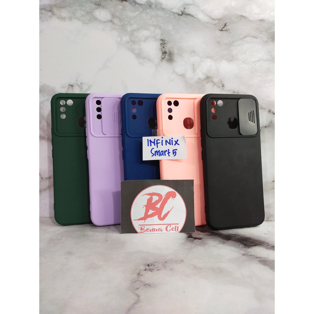 CASE SLIDE CAMERA INFINIX HOT 10,HOT 8,HOT 9, HOT 9 PLAY,SMART 4 SMART 5 SOFTCASE SLIDING - BC