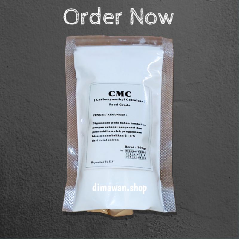 

CMC ( Carboxymethyl Cellulose ) Food Grade pengental makanan minuman 100 gram