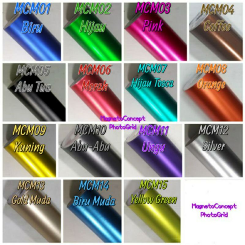 Stiker Skotlet Metalik Doff Sticker Skotlet Metalik Doff Satin Metallic Doff Chrome Doff Chrome Dop