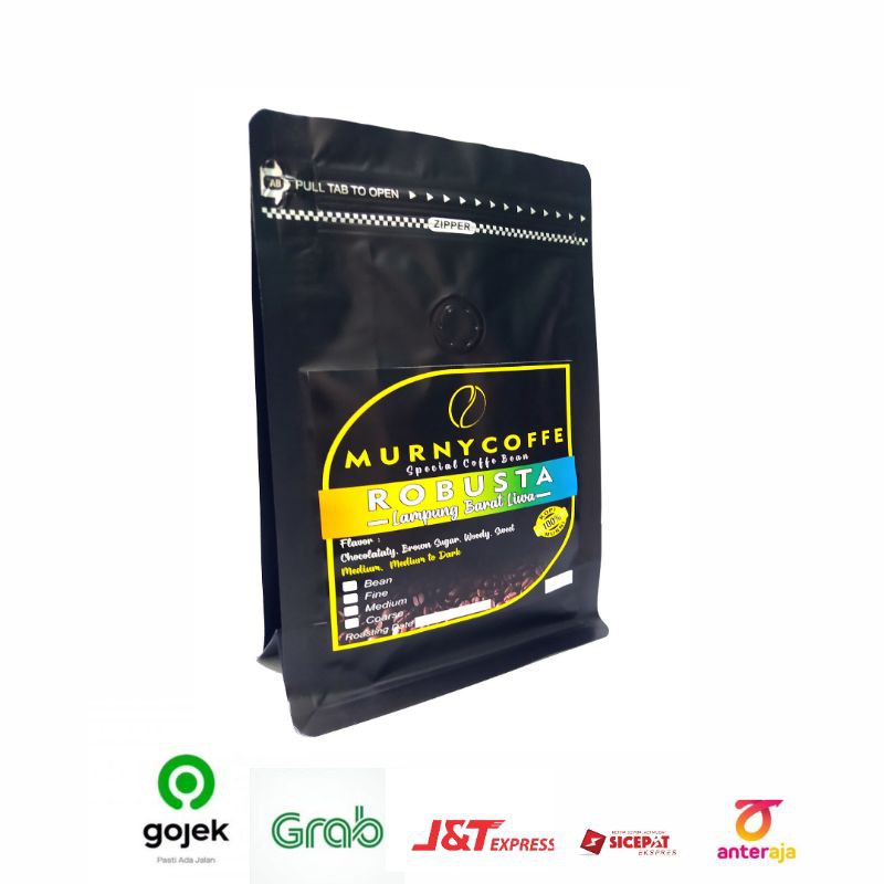 KOPI BIJI BUBUK ROBUSTA  ASLI LAMPUNG LIWA 250GR TERMURAH