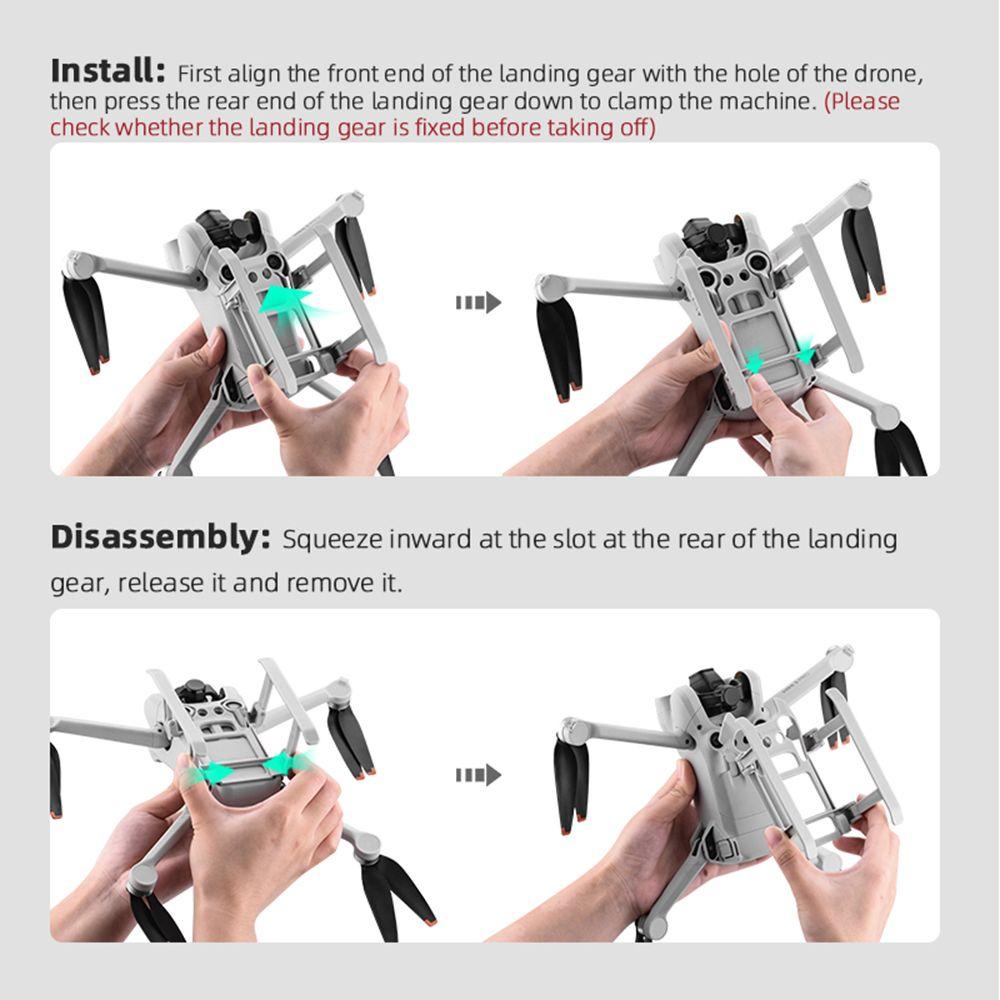 Top Landing Gear Quick Release Kit Pelindung Ekspanding