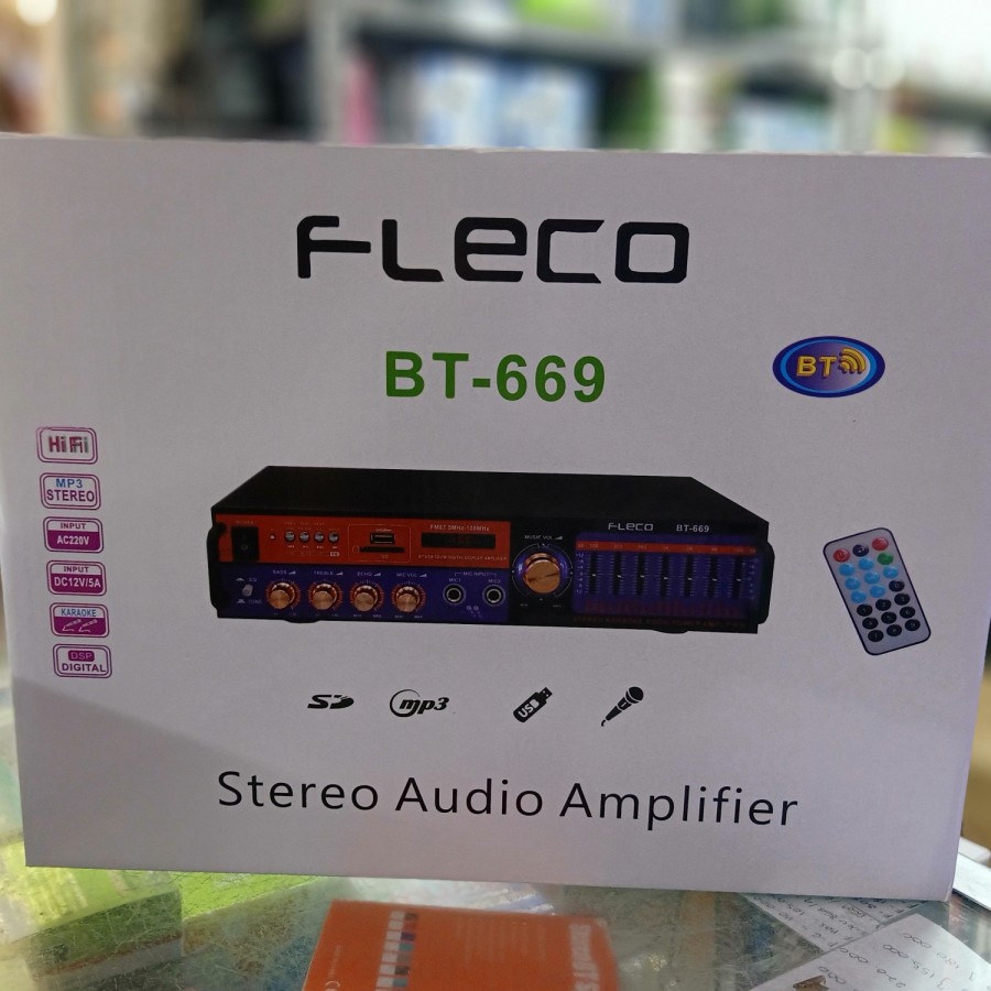 Amplifier Bluetooth Fleco BT-669//Ampli Fleco BT-669//Ampli - Murah